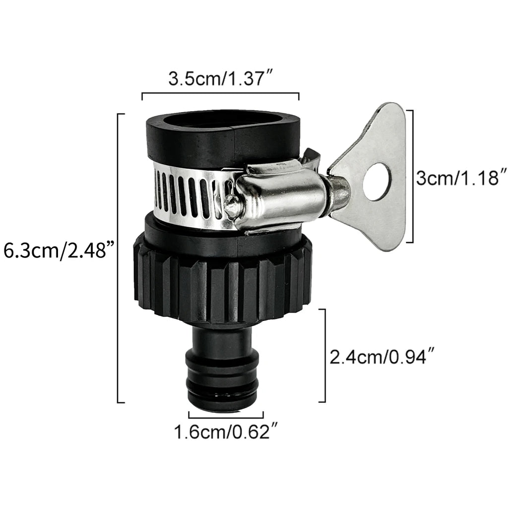 2/20PCS 1/2" BSP Threaded Tap Adapter, Quick Connectors for Garden Hose, Irrigation Pipe Fittings for Home Gardening