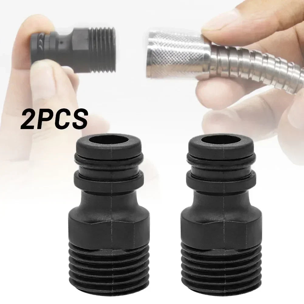 2/20PCS 1/2" BSP Threaded Tap Adapter, Quick Connectors for Garden Hose, Irrigation Pipe Fittings for Home Gardening